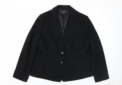 Kasper Women's Black Two-Button Blazer Size 12