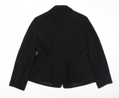 Kasper Women's Black Two-Button Blazer Size 12