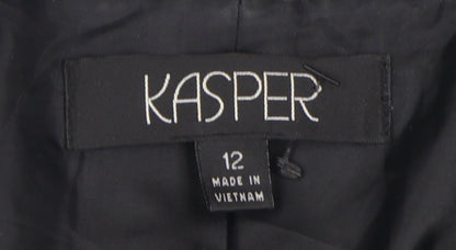 Kasper Women's Black Two-Button Blazer Size 12