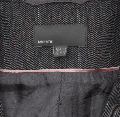 Mexx Women's Grey Pinstripe Suit Jacket Size 12