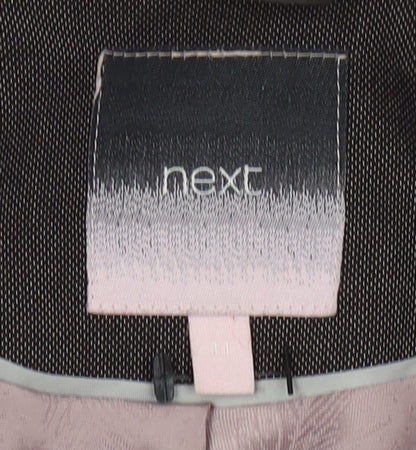 Next Women's Brown Blazer Two-Button Classic Fit Size M