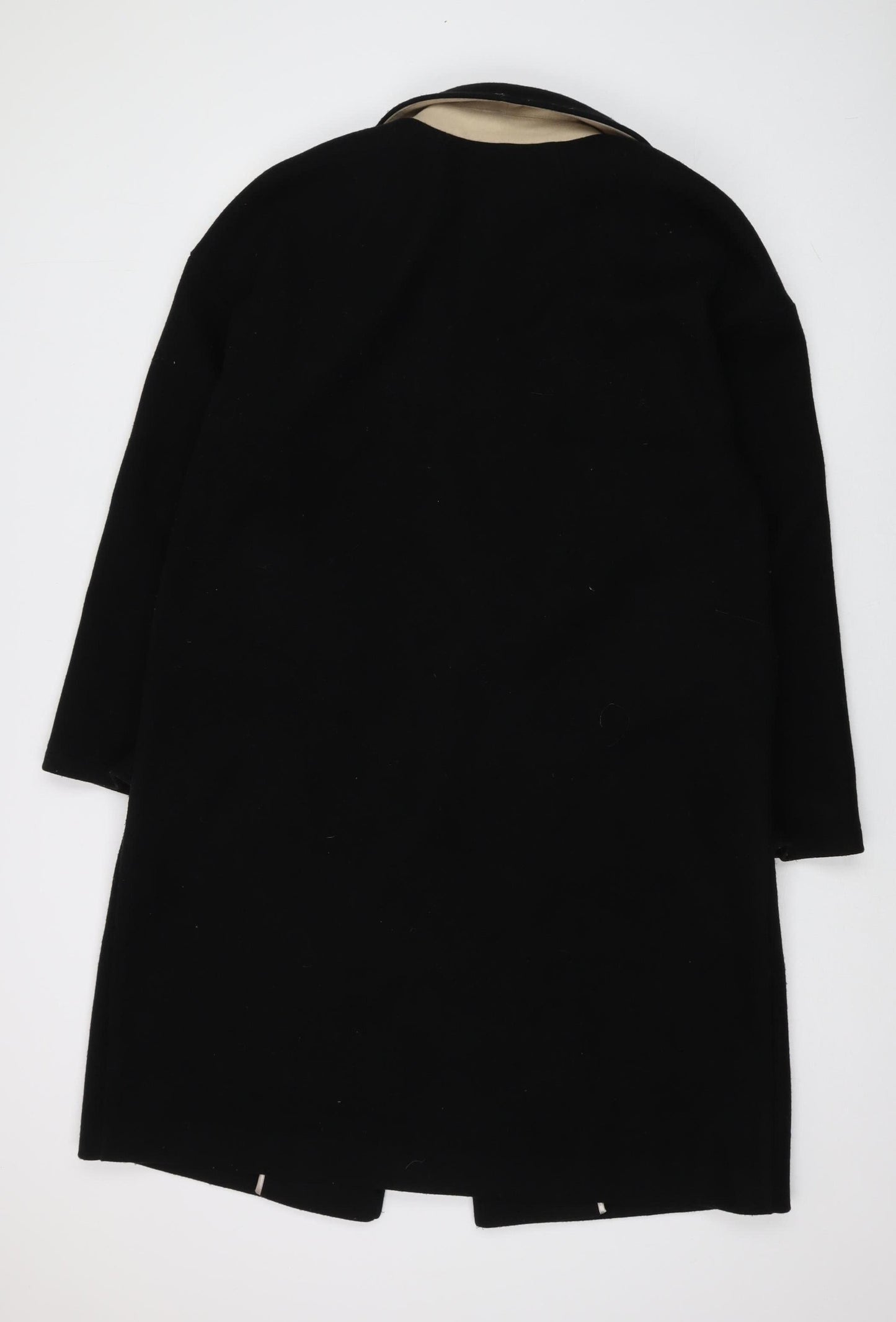 Womens UK Size 14 Topshop Black Overcoat