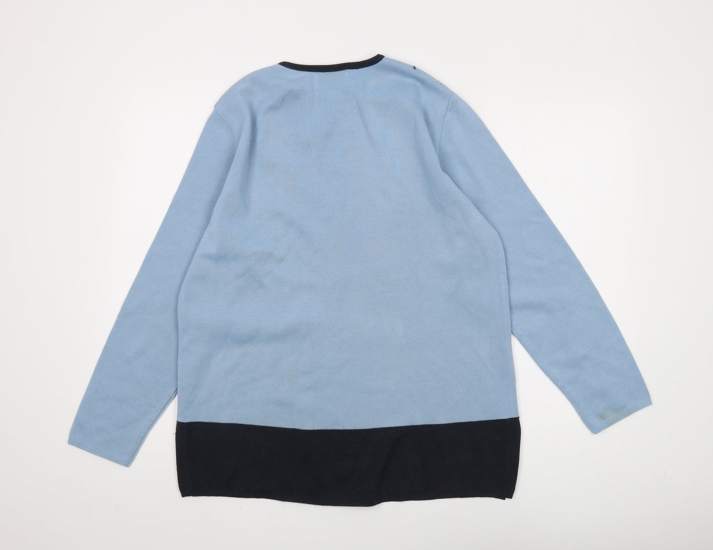 Womens UK Size M Chianti Blue Pullover Jumper