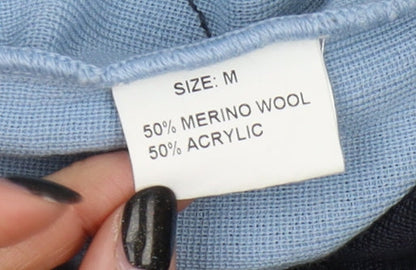 Womens UK Size M Chianti Blue Pullover Jumper
