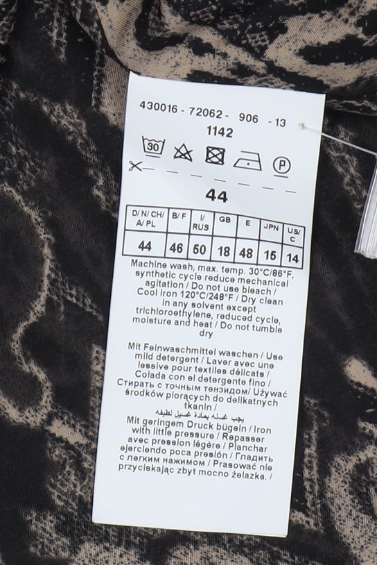 Gerry Weber Beige Women's Blazer Size 16 Notch Collar