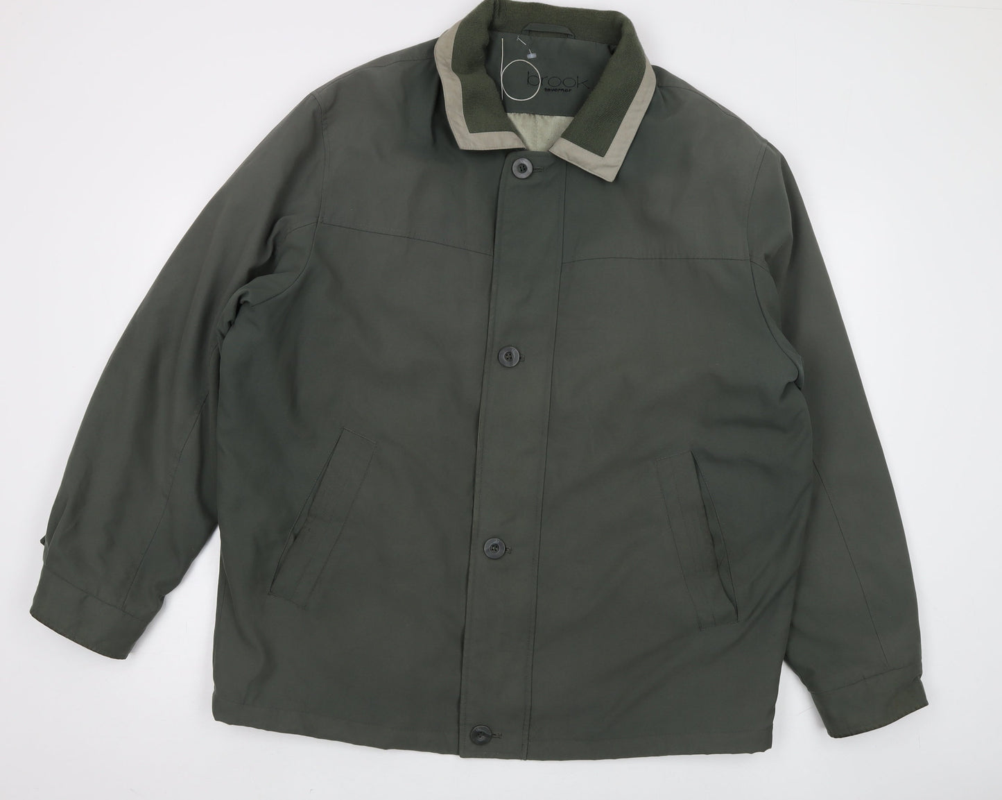 Mens UK Size L Brook Taverner Green Basic Jacket