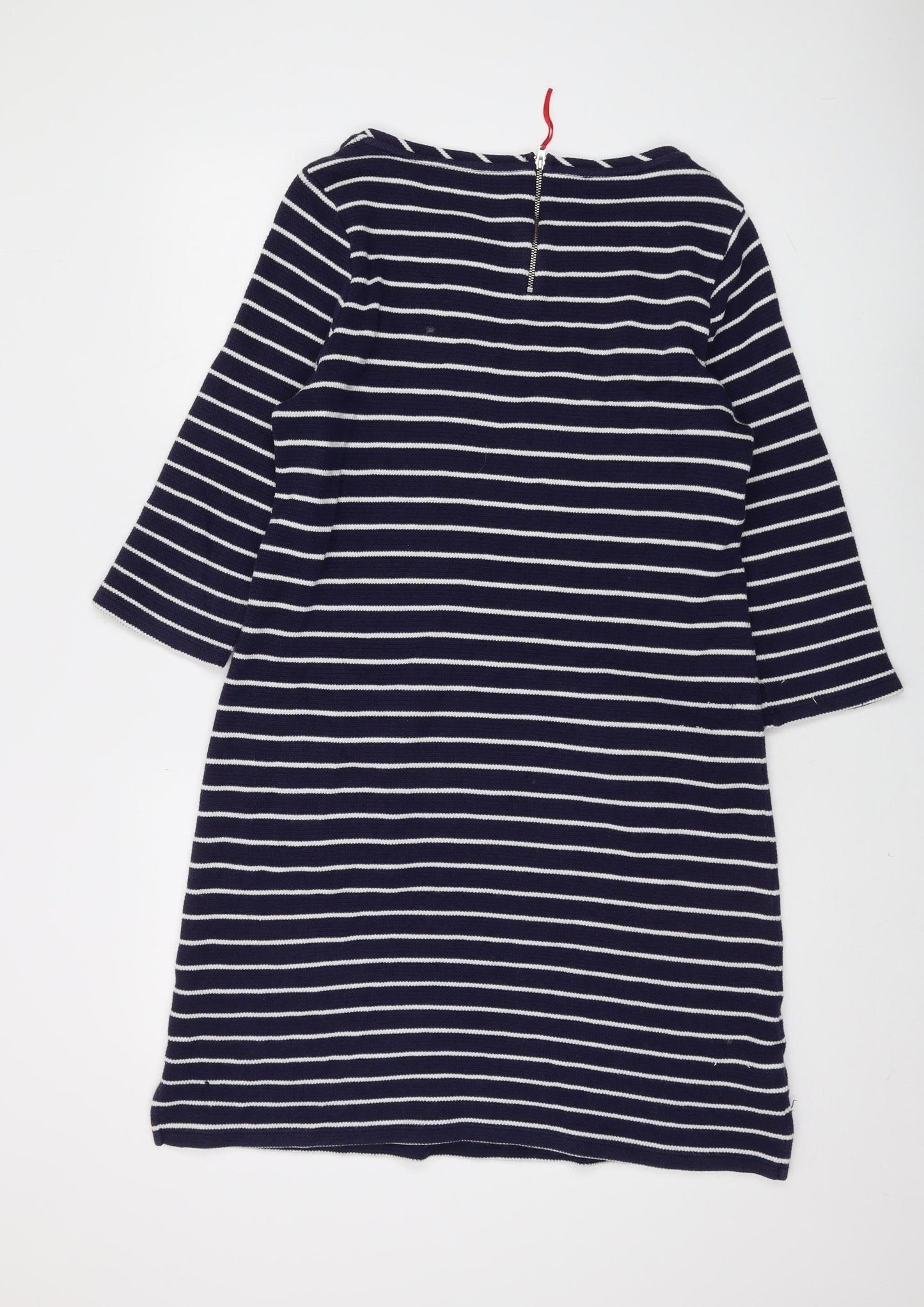 Laura Ashley Women’s Blue Striped Shift Dress, Size 14