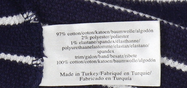 Laura Ashley Women’s Blue Striped Shift Dress, Size 14