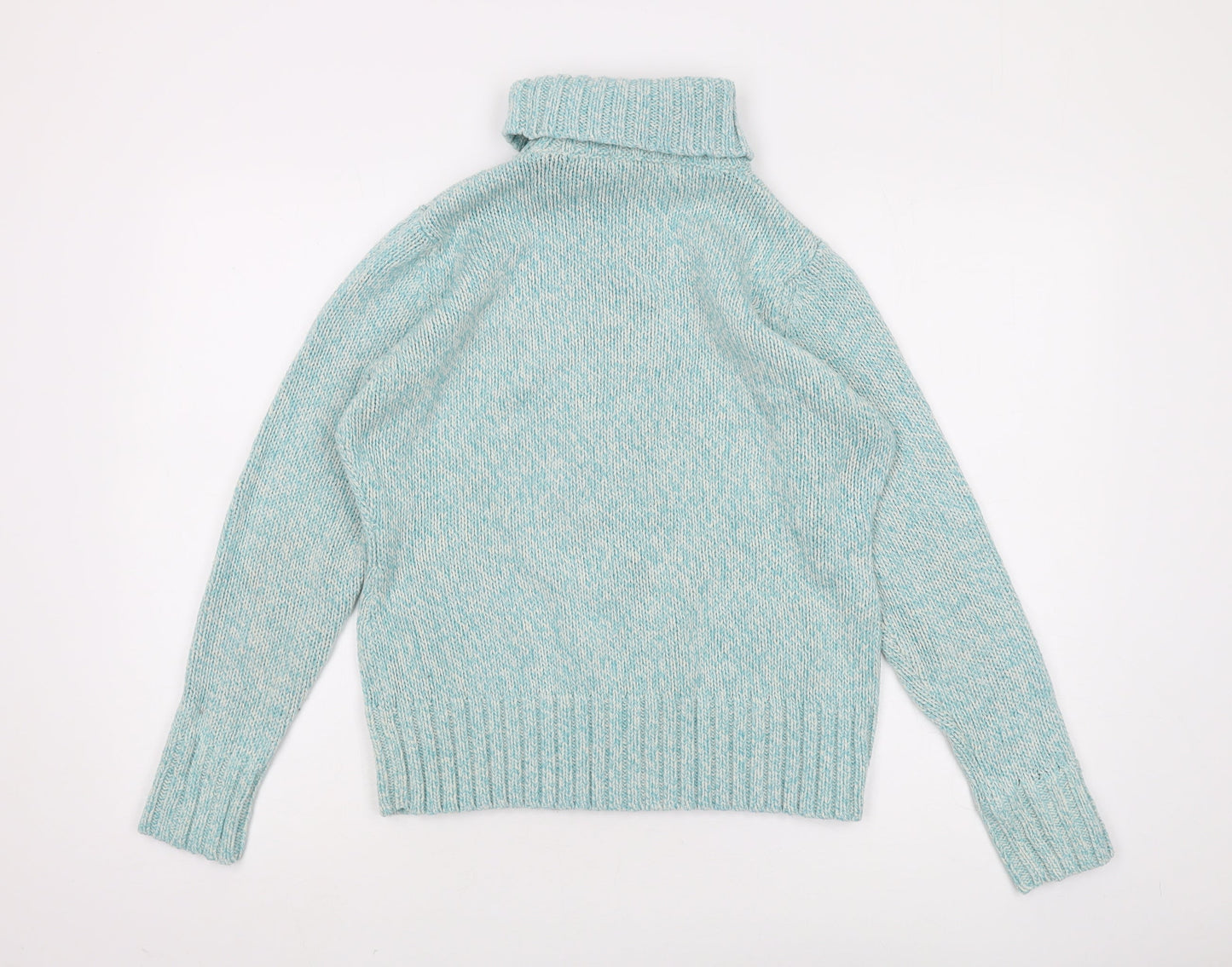 EWM Women's Blue Cable-Knit Pullover Jumper M