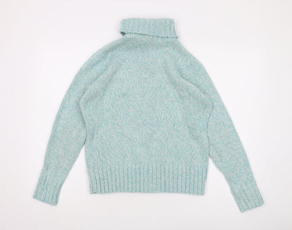 EWM Women's Blue Cable-Knit Pullover Jumper M