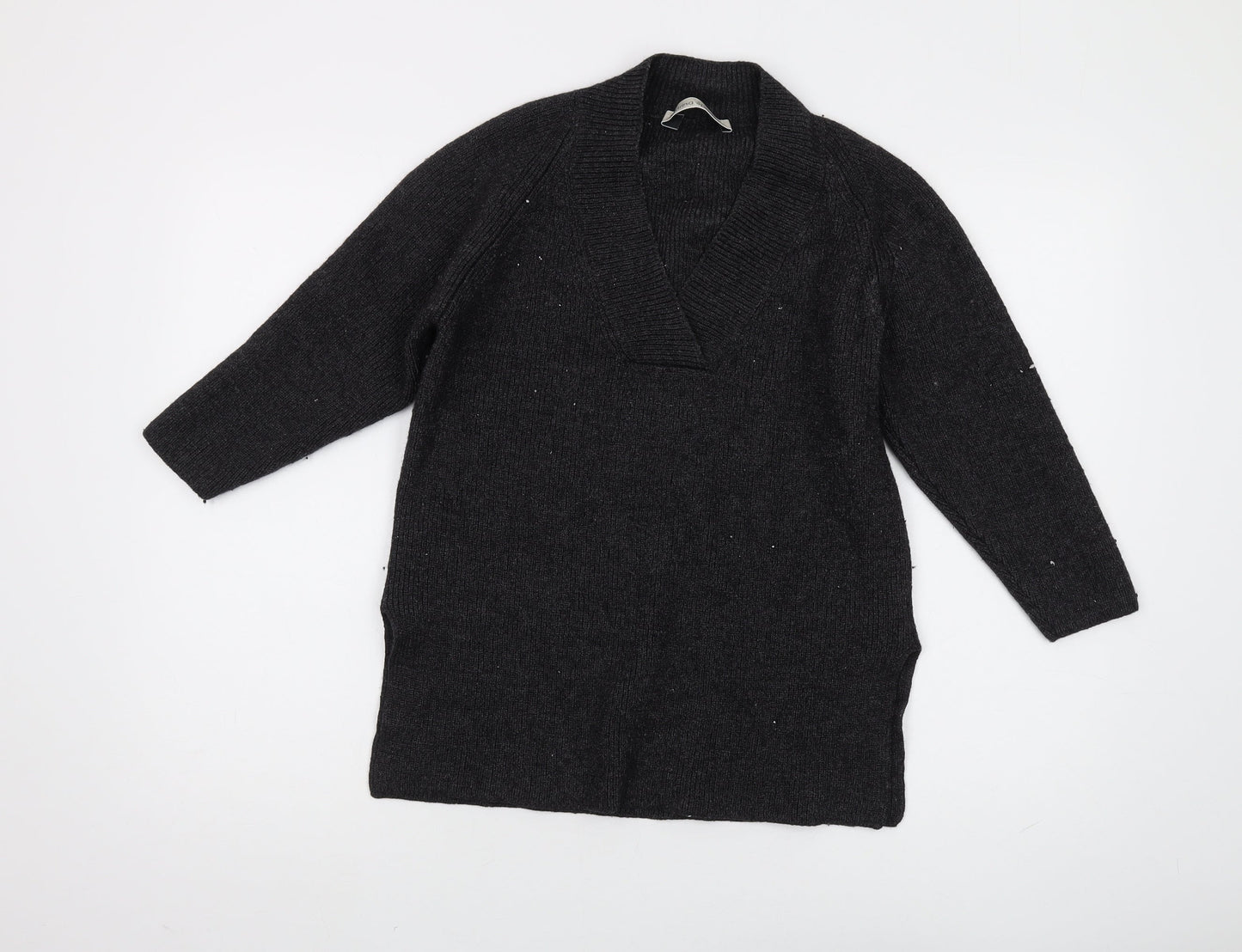 Marina Sport Women's Black V-Neck Pullover Jumper S