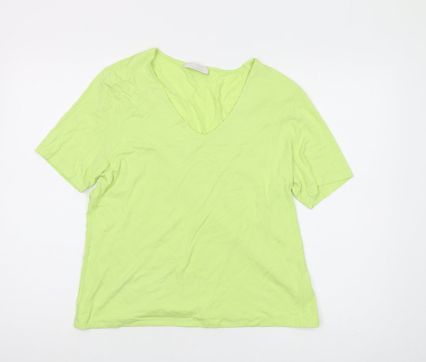 Colebrooke Green V-Neck T-Shirt for Women, Medium