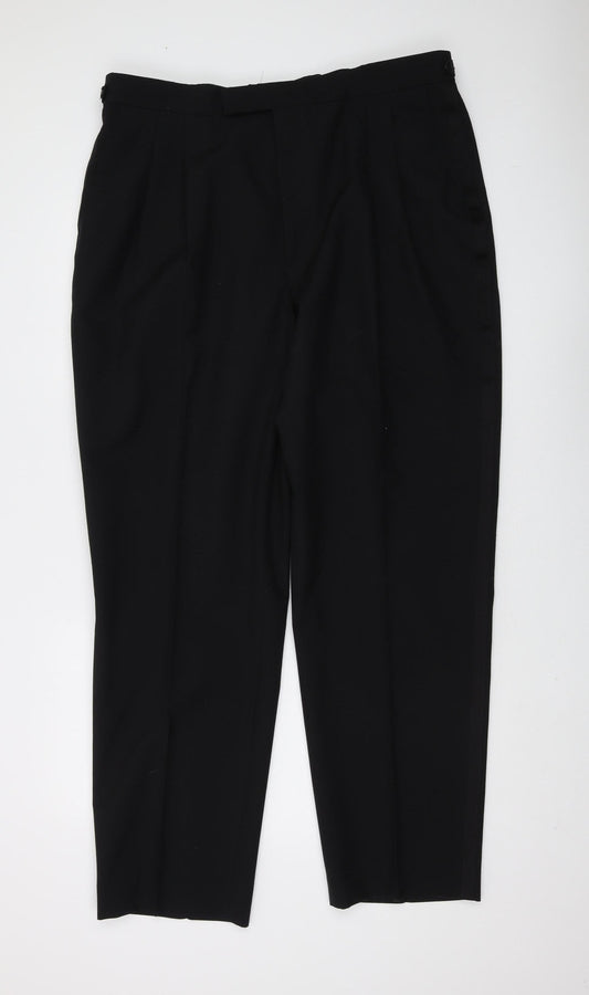 Burton Menswear Black Dress Trousers - Size L