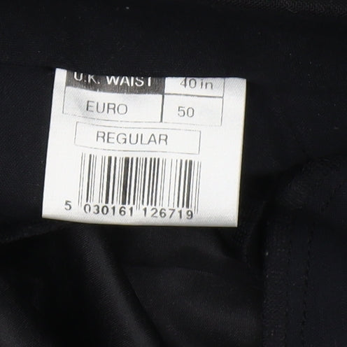 Burton Menswear Black Dress Trousers - Size L