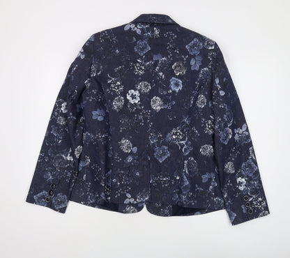 CC Women's Multicoloured Floral Blazer Size 14