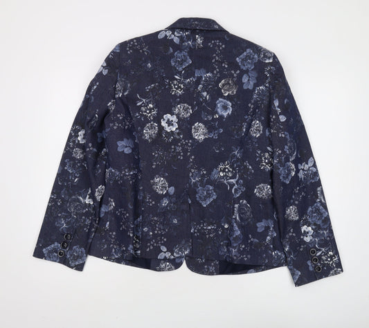 CC Women's Multicoloured Floral Blazer Size 14