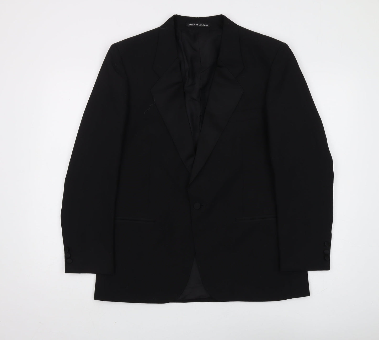 Mens UK Size 38 Chatsworth Regular Black Suit Tuxedo