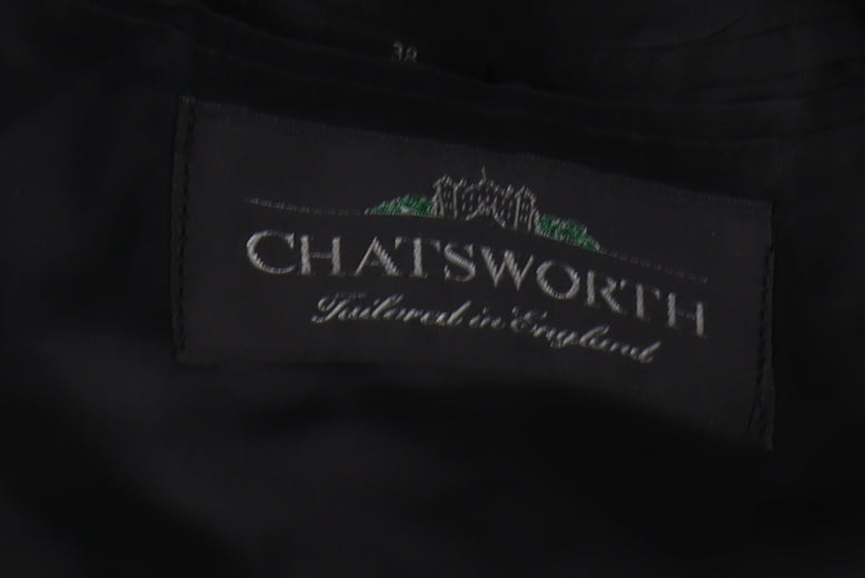 Mens UK Size 38 Chatsworth Regular Black Suit Tuxedo