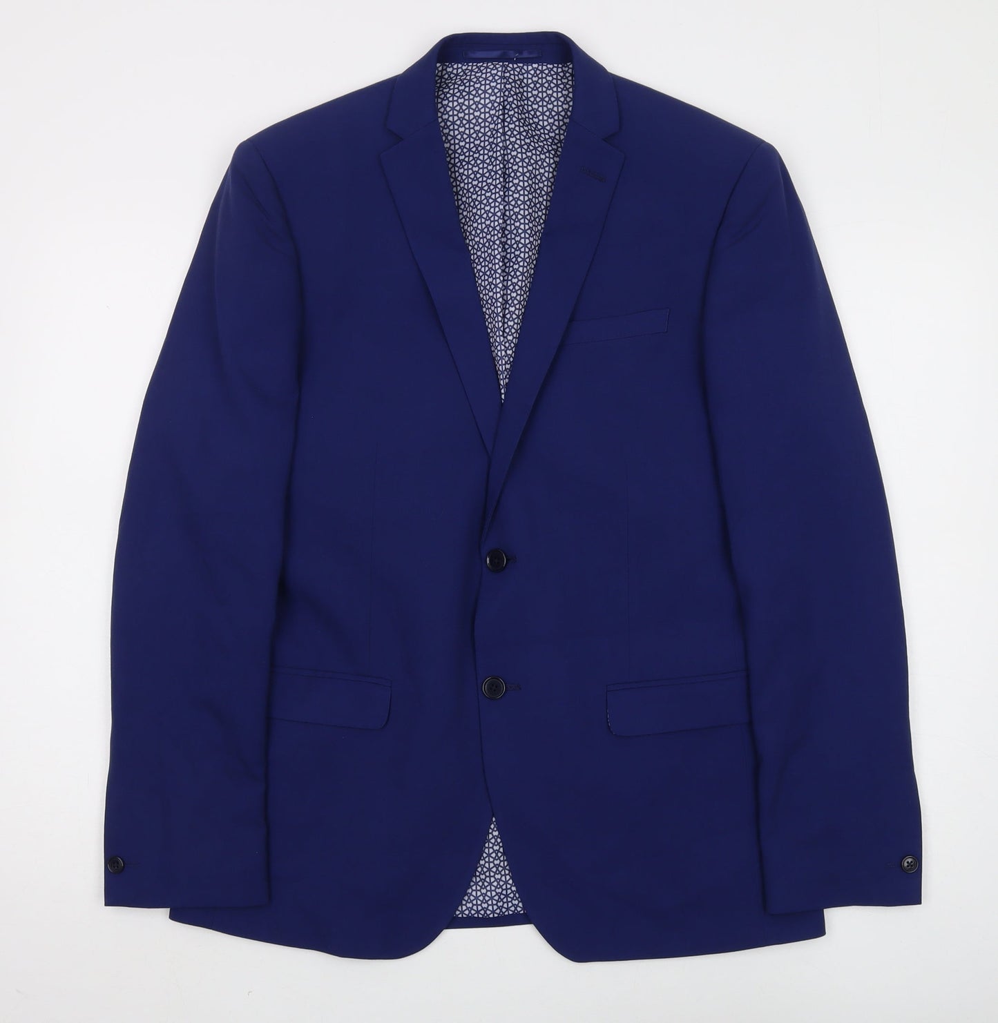 Mens UK Size 40 Limehaus Regular Blue Suit Jacket