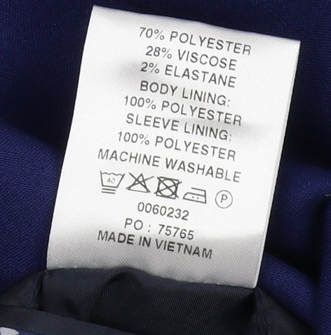 Mens UK Size 40 Limehaus Regular Blue Suit Jacket