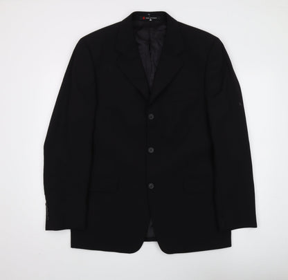 Mens UK Size 40 Ciro Citterio Regular Black Suit Jacket