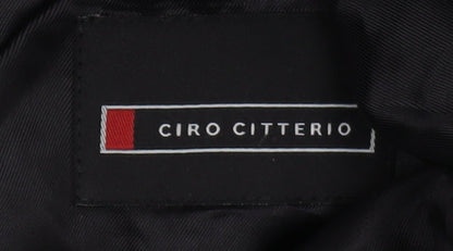 Mens UK Size 40 Ciro Citterio Regular Black Suit Jacket