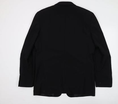 Mens UK Size 40 Ciro Citterio Regular Black Suit Jacket