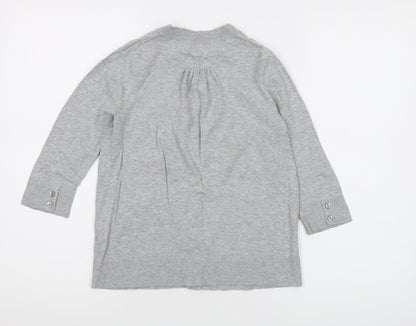 Gap Women's Grey Cardigan XS Cotton Casual Knit