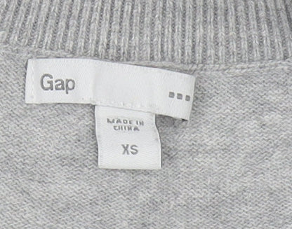 Gap Women's Grey Cardigan XS Cotton Casual Knit