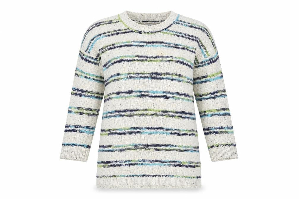 Womens UK Size 10/12 Cotton Traders Multicoloured Pullover Jumper
