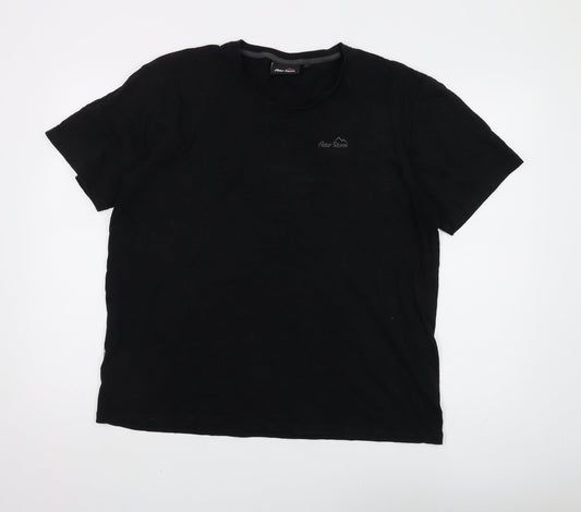 Peter Storm Men's Black Large Cotton T-Shirt