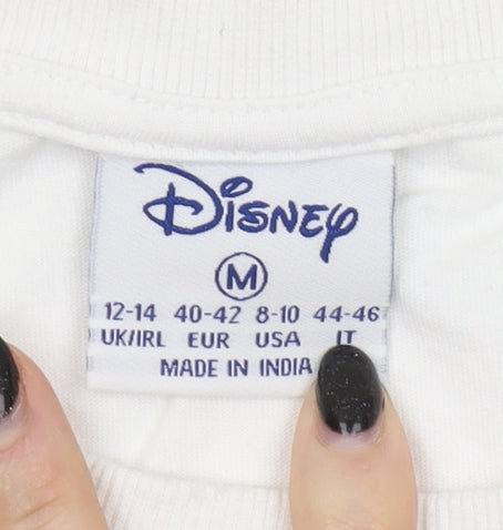 Unisex Adults UK Size M Disney White Basic T-Shirt