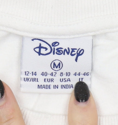 Unisex Adults UK Size M Disney White Basic T-Shirt