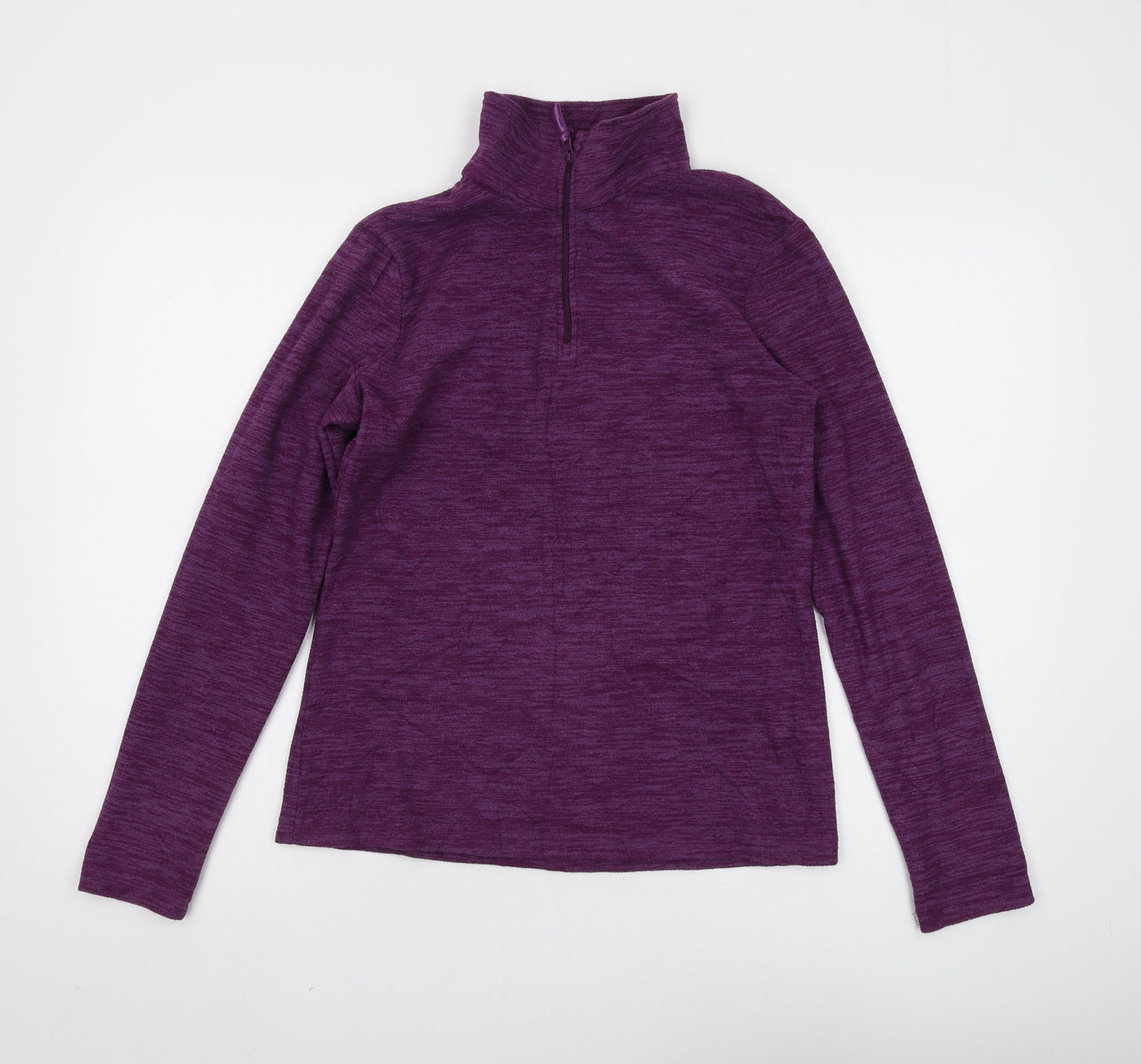 Womens UK Size 8 Mountain Warehouse Purple 1/2 Zip Sweatshirt
