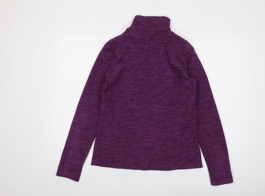Womens UK Size 8 Mountain Warehouse Purple 1/2 Zip Sweatshirt