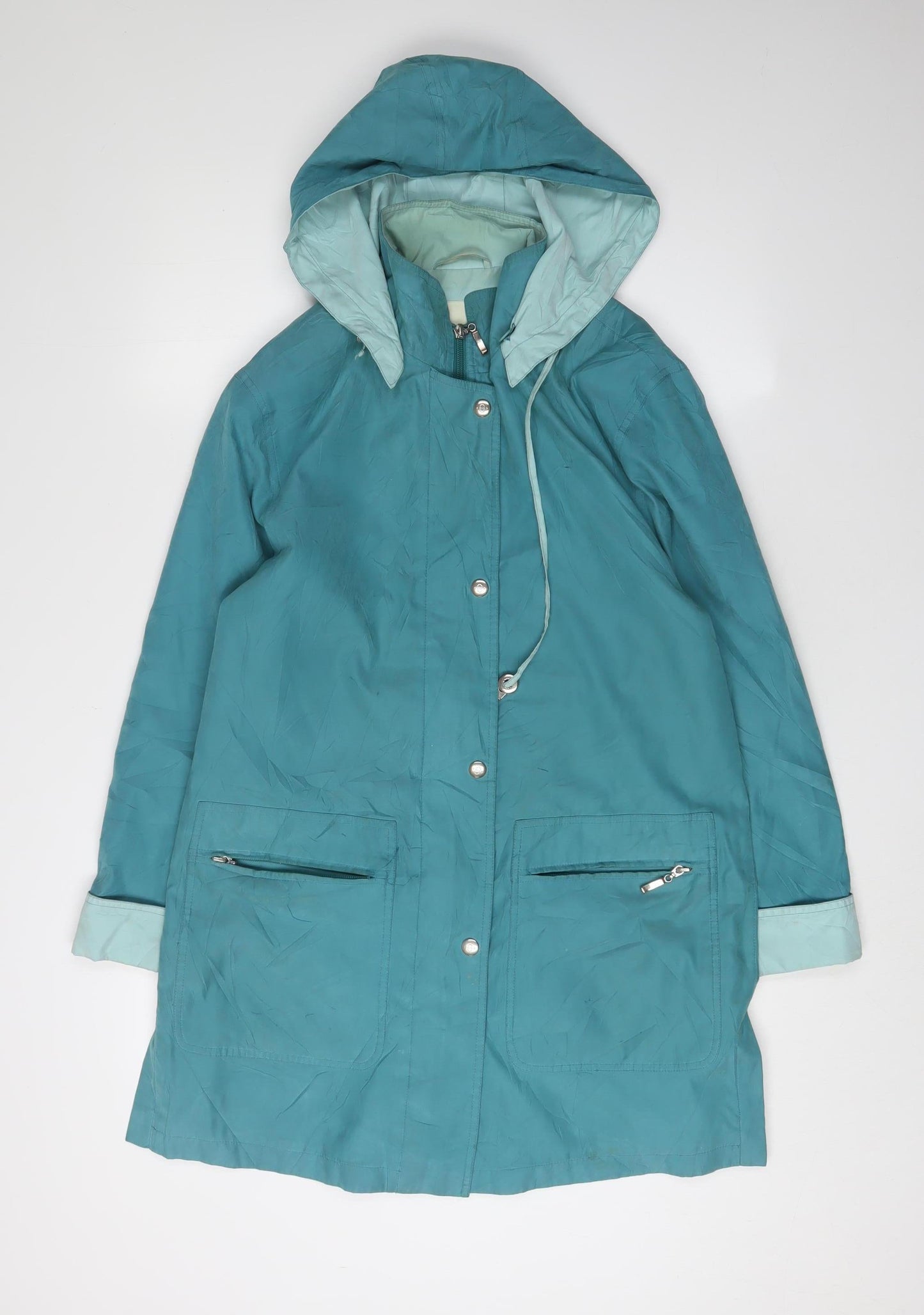 Womens UK Size 10 Holmewood Blue Parka Coat