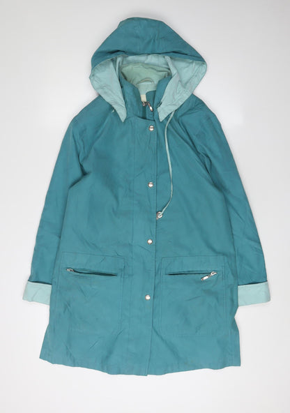 Womens UK Size 10 Holmewood Blue Parka Coat