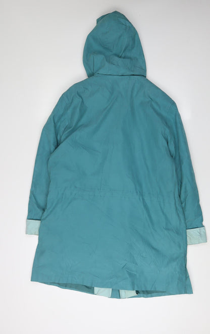 Womens UK Size 10 Holmewood Blue Parka Coat