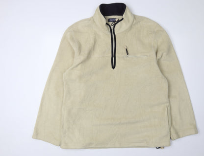 Zantos Men's Beige XL Fleece Pullover Sweatshirt