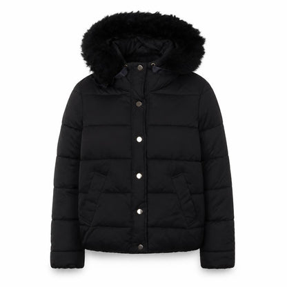 Womens UK Size 10 River Island Black Puffer Jacket
