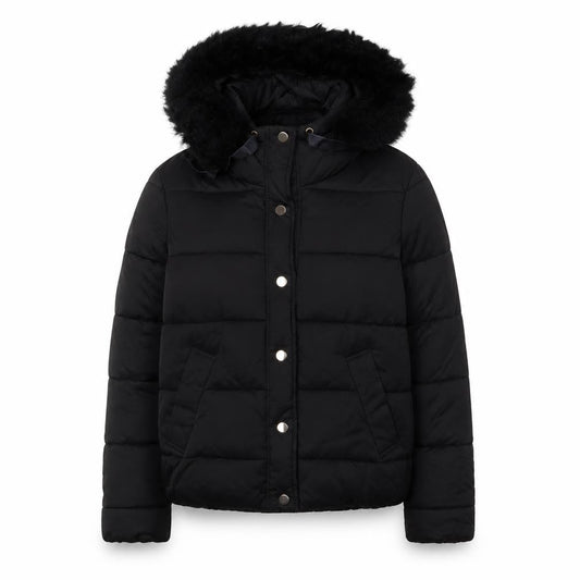 Womens UK Size 10 River Island Black Puffer Jacket