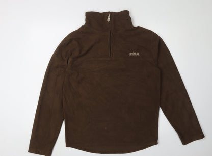 Mens UK Size S Animal Brown Pullover Sweatshirt