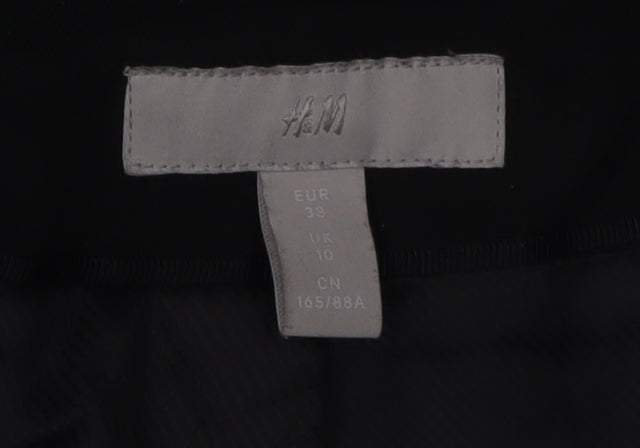 H&M Women's Black Blazer Size 10 Slim Fit Formal