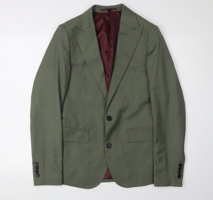 Mens UK Size 34 Feraud Regular Green Suit Jacket