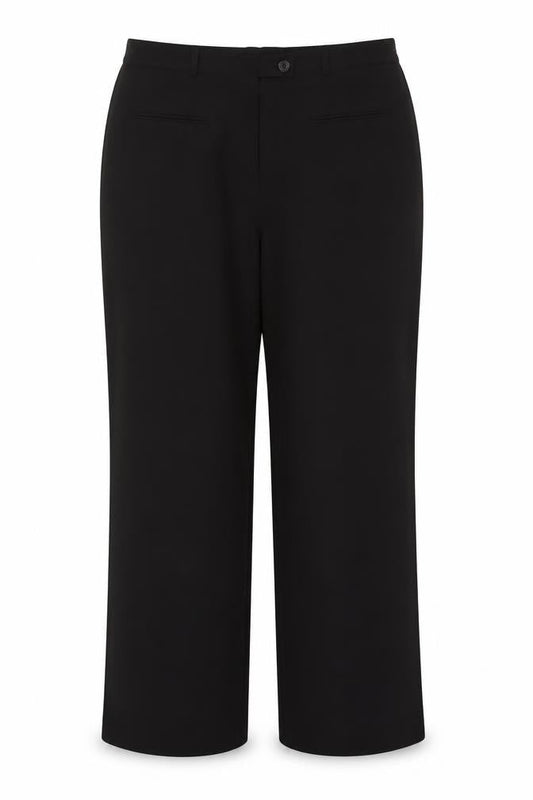 Womens UK Size 16 Agenda Regular Fit Dress Pants Black Trousers