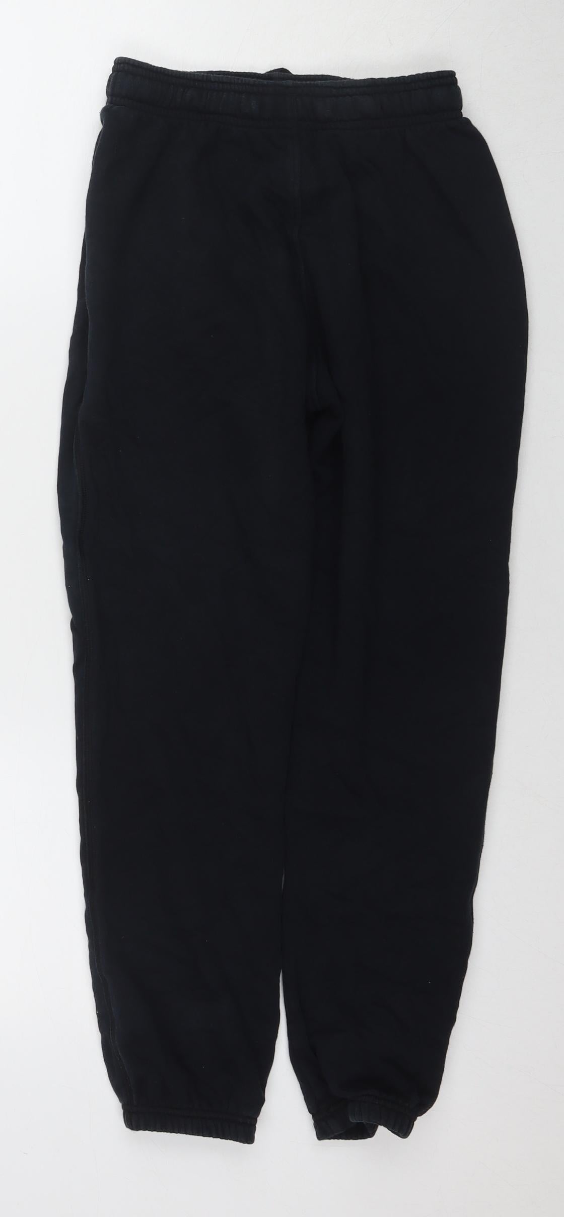 Marks and Spencer Boys Black Sweatpants, 12 Years, Elastic Waist