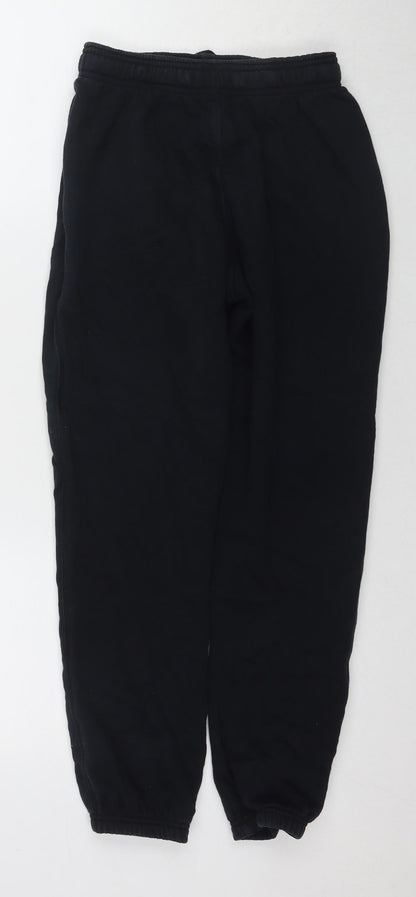 Marks and Spencer Boys Black Sweatpants, 12 Years, Elastic Waist