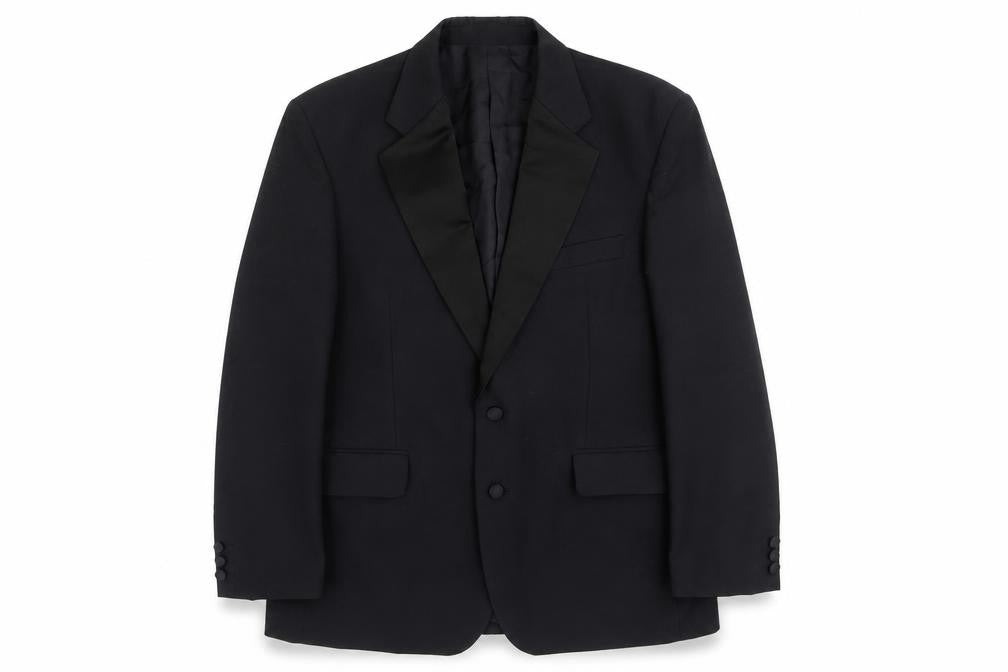 Mens UK Size 42 Burton Regular Black Suit Tuxedo