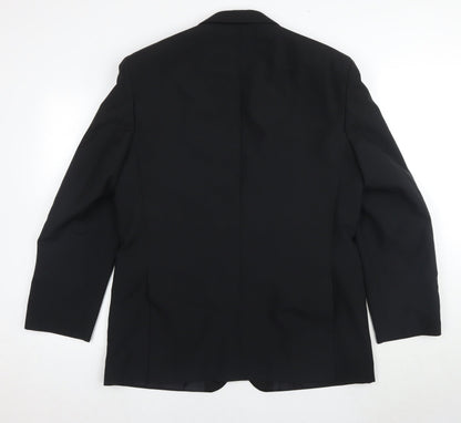 Mens UK Size 42 Burton Regular Black Suit Tuxedo