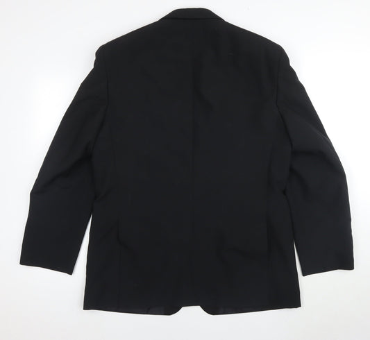 Mens UK Size 42 Burton Regular Black Suit Tuxedo